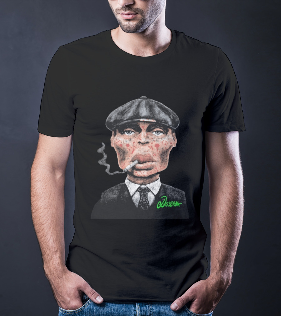 Tommy Shelby Smoking Cigarette By Dosbrak T-Shirt