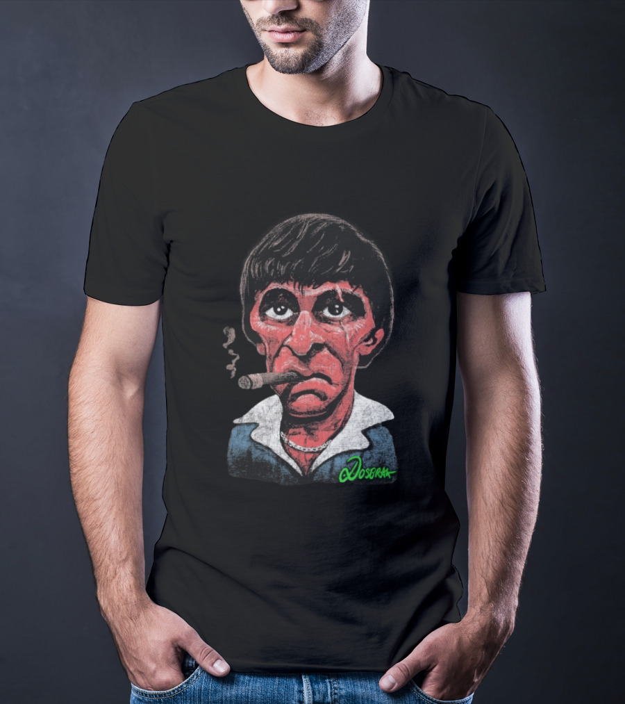 Tony Montana Cigarettes Scarface Dosbrak T-Shirt