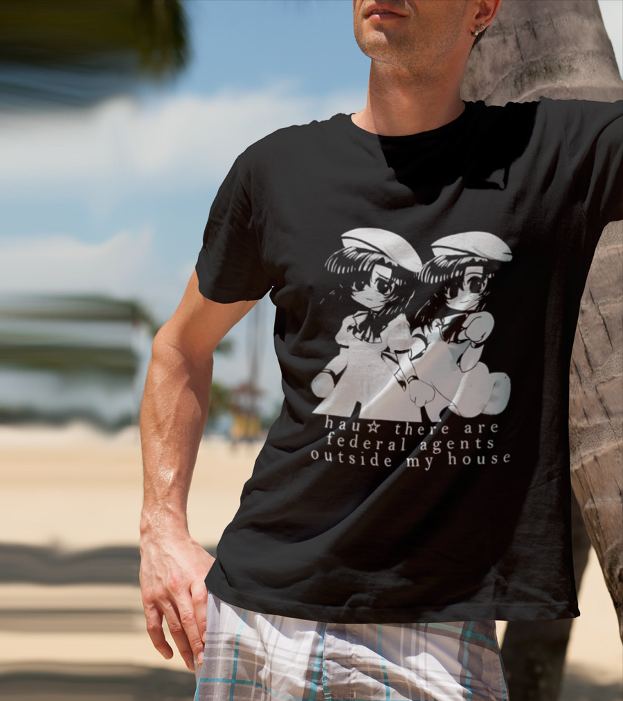 Touhou Project Series Hau There Are Federal Agents Outside My House T-Shirt