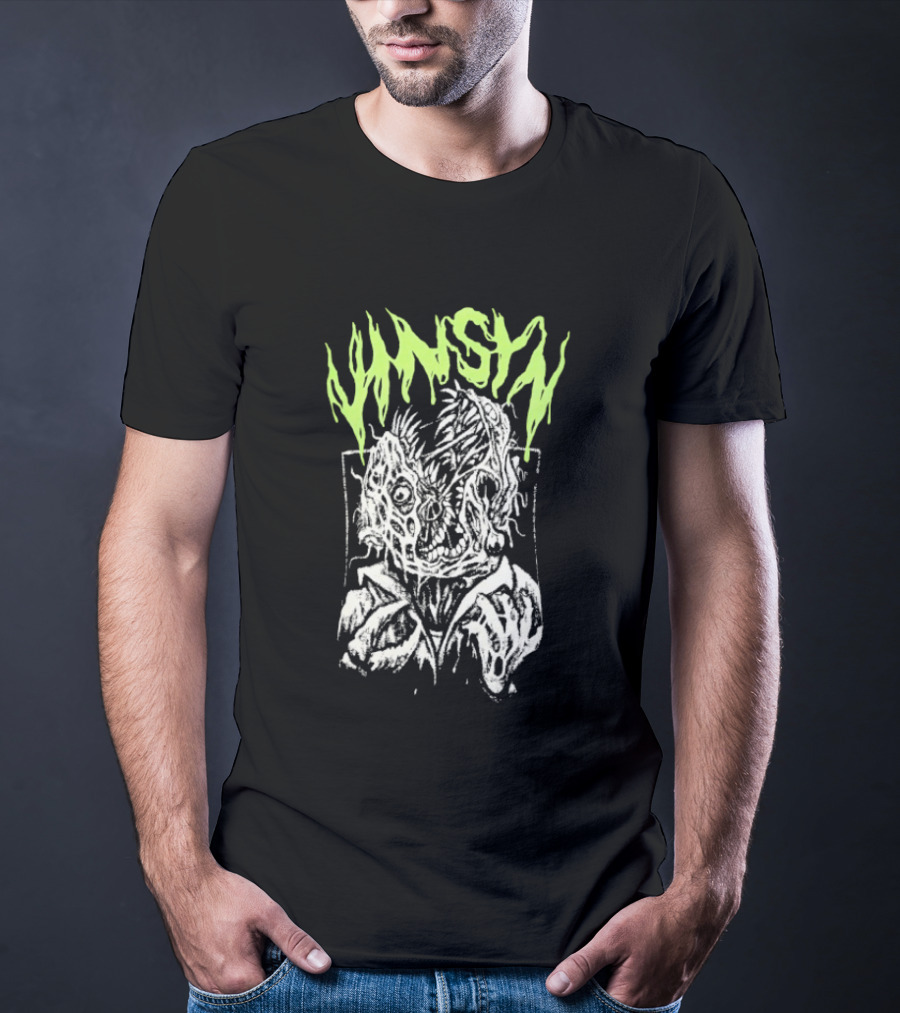 VinSyn Infested Horror Art Neon Gothic T-Shirt