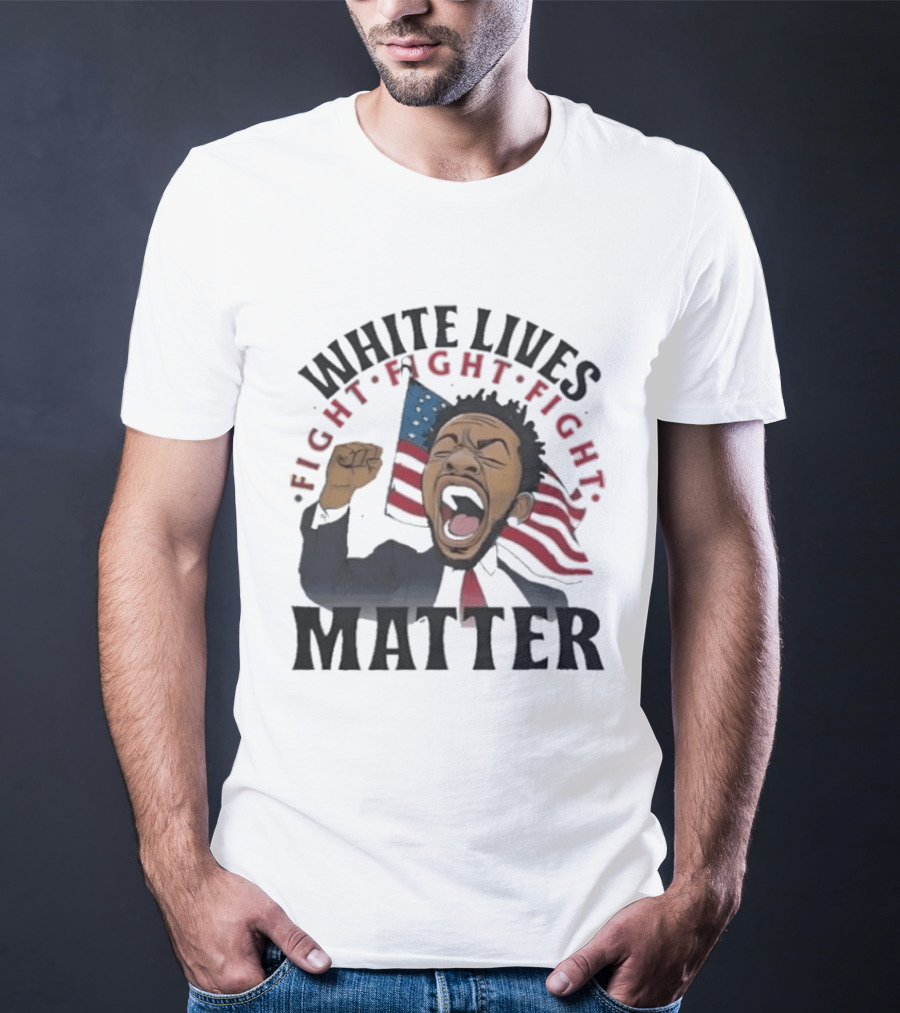 Kendrick Lamar White Lives Fight Matter American Flag Powers T-Shirt