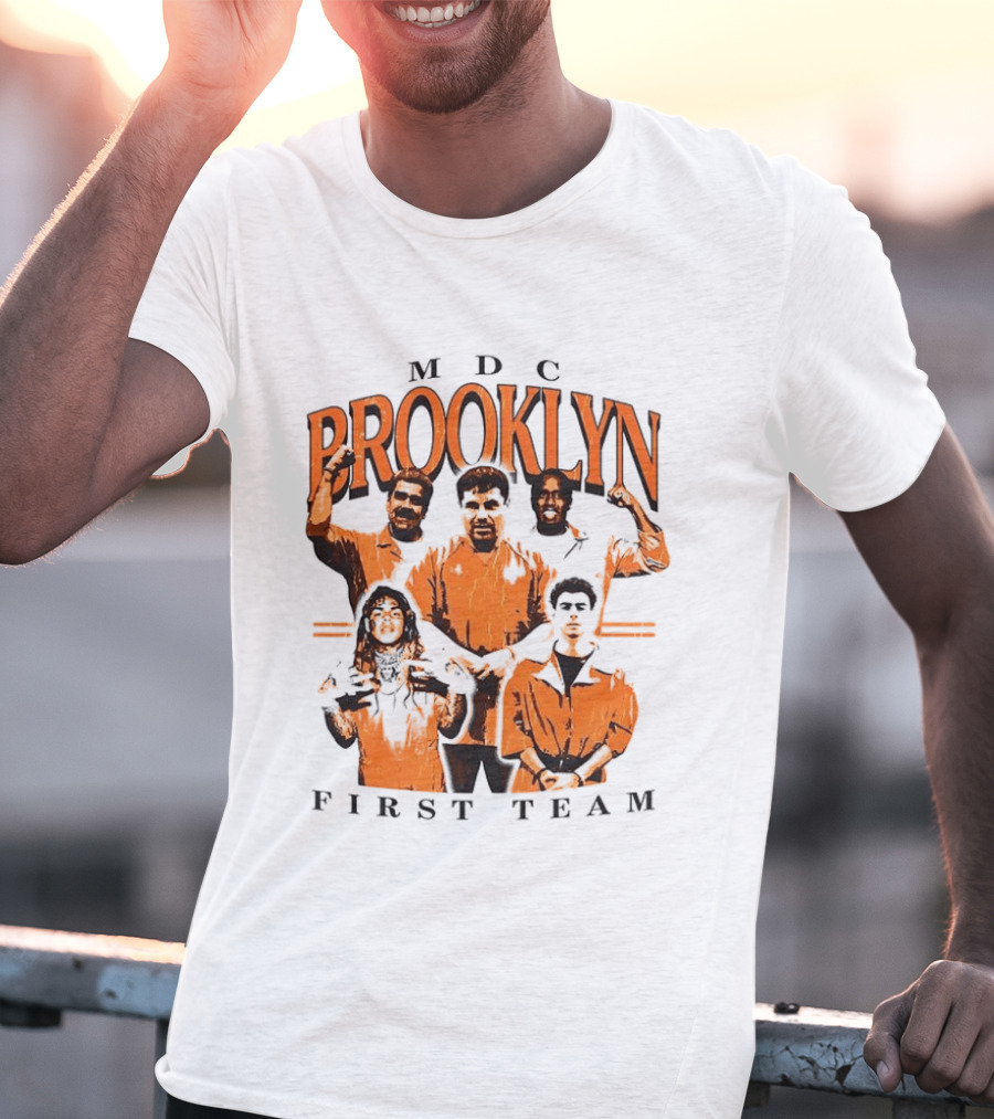 MDC Brooklyn First Team Meme Orange Figures T-Shirt