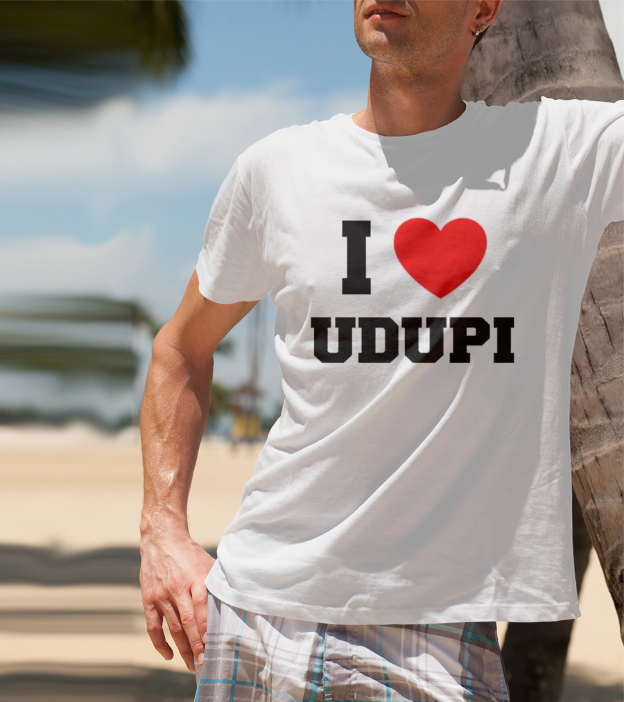 I Love Udupi Heart T-Shirt
