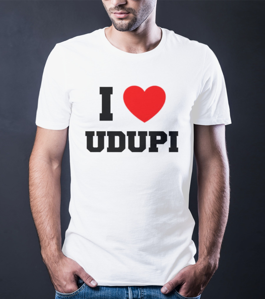 I Love Udupi Heart T-Shirt