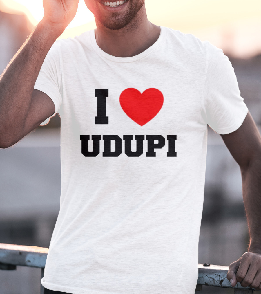I Love Udupi Heart T-Shirt