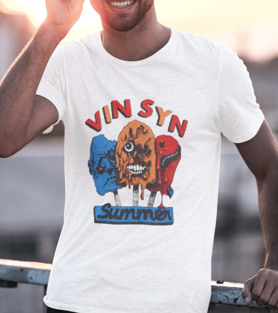 VIN SYN Summer Horror Monster Trio T-Shirt