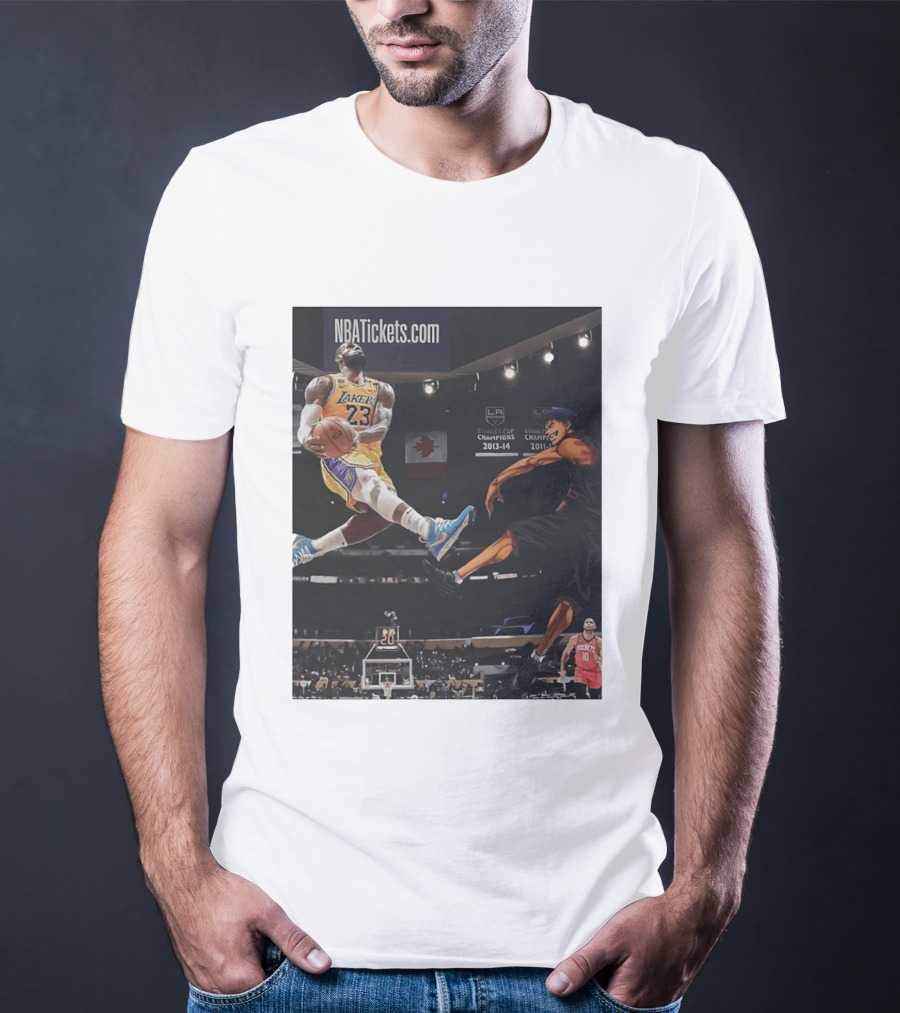 Alley Oop Lakers 23 NBA Anime Champions 2013 14 2017 18 T-Shirt