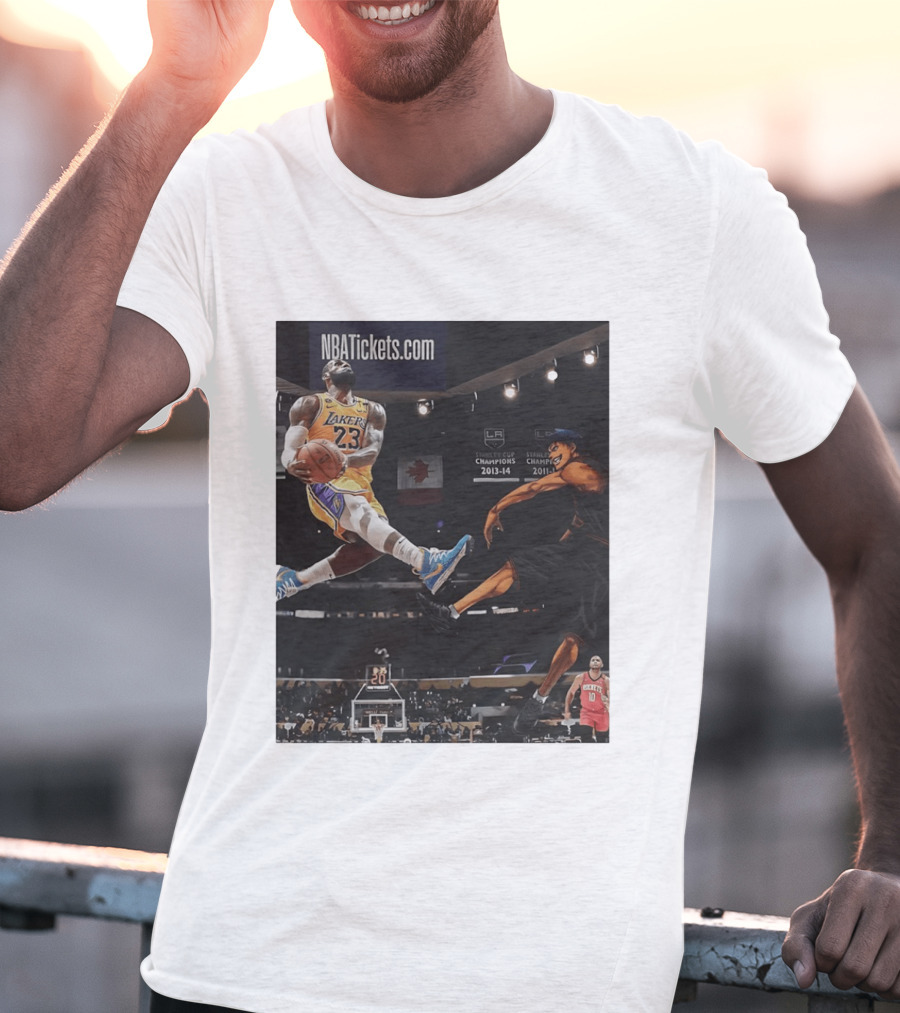 Alley Oop Lakers 23 NBA Anime Champions 2013 14 2017 18 T-Shirt