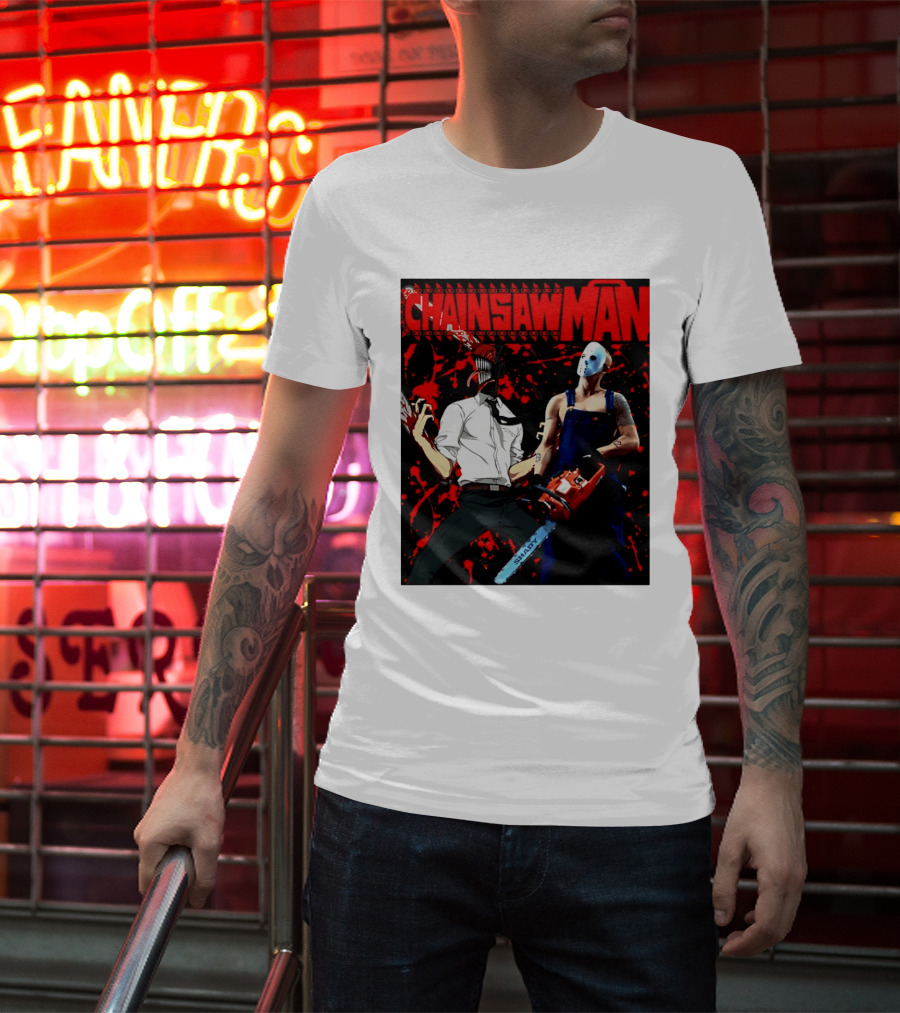 Chainsaw Man Shady Anime Horror T-Shirt