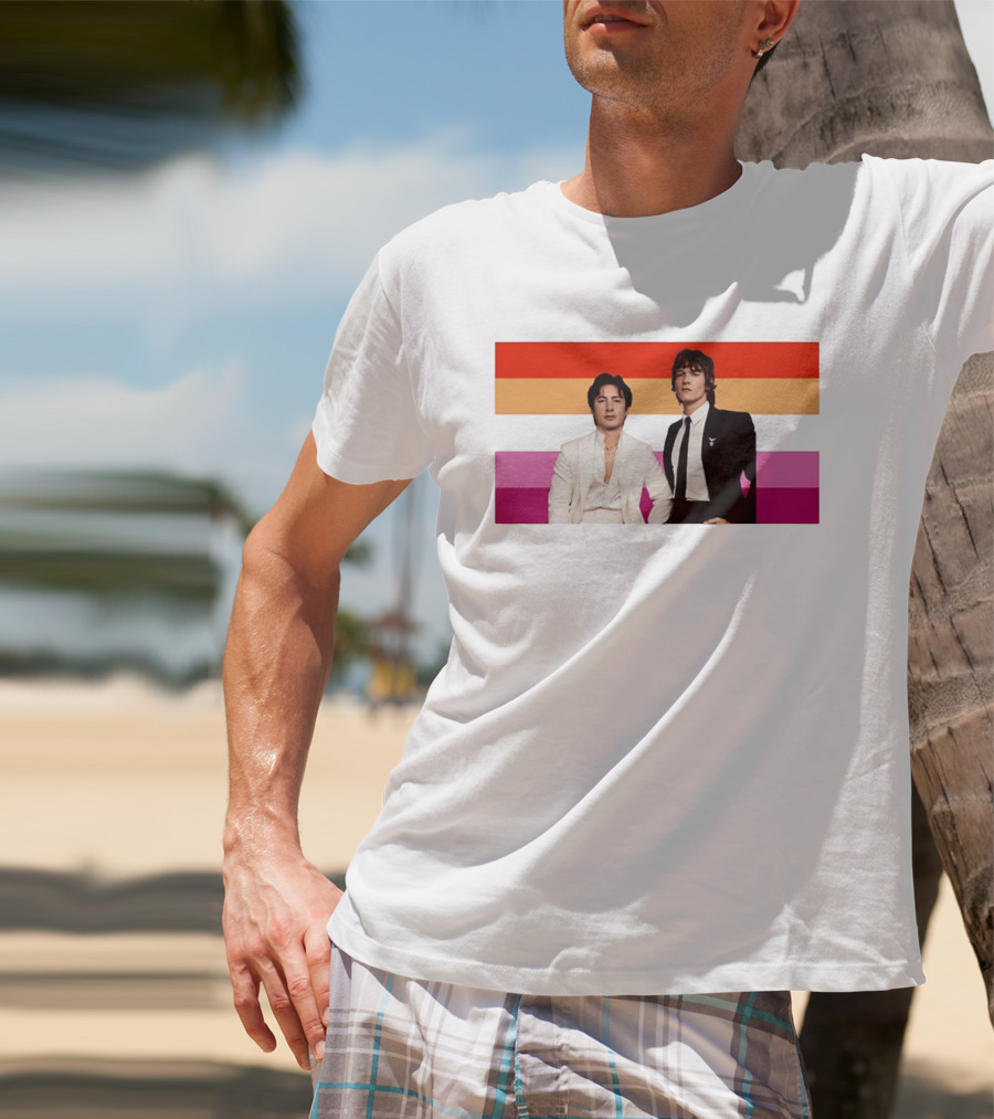 Hudson Williams Connor Storrie Lesbian Pride Flag Themes T-Shirt