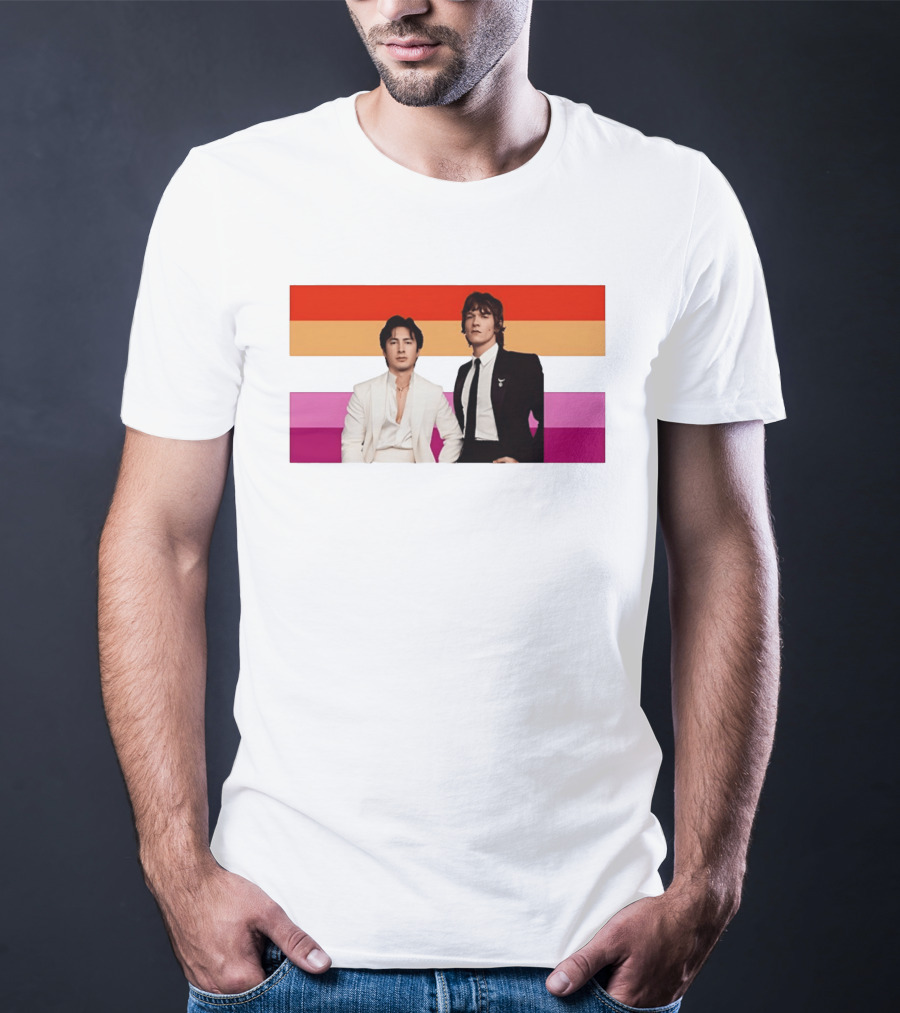 Hudson Williams Connor Storrie Lesbian Pride Flag Themes T-Shirt