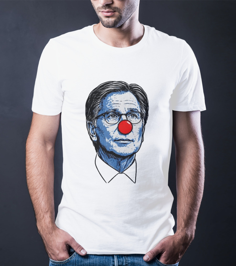 Dan Lifshatz Clown Red Nose Illustration Pop Culture T-Shirt