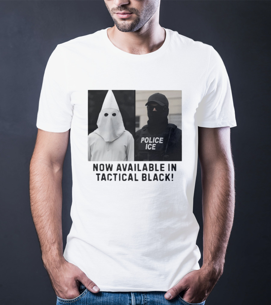 Now Available In Tactical Black Anti ICE Police ICE T-Shirt