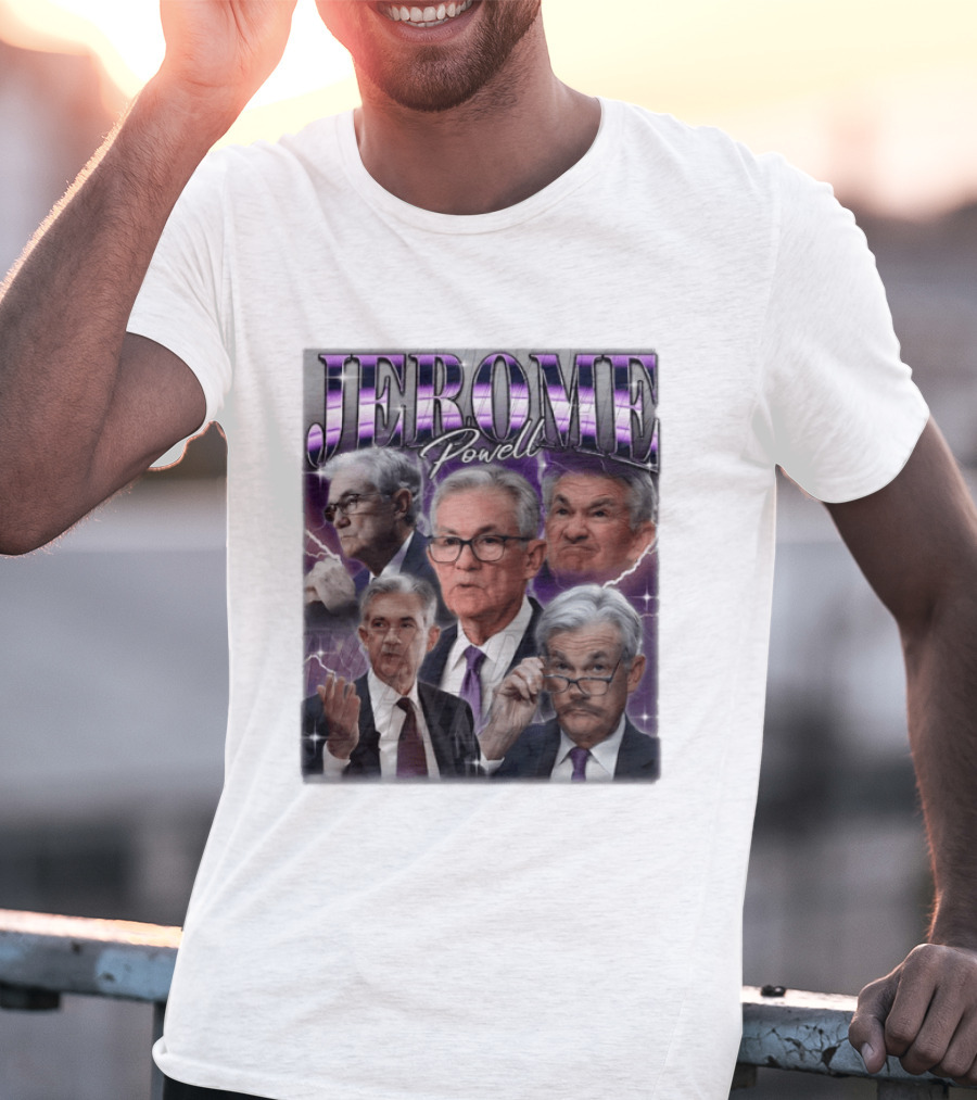 Jerome Powell Collage Multiple Expressions And Poses T-Shirt