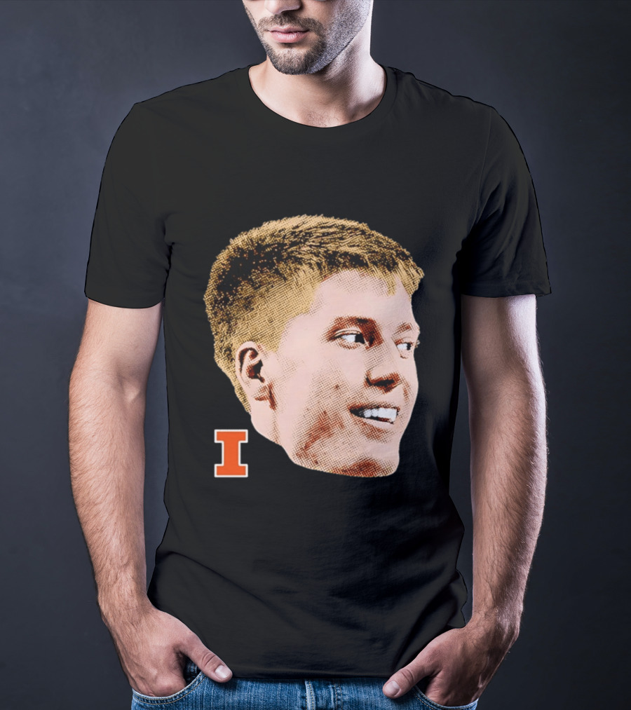 Ben Humrichous Illinois Fighting Illini Big Head I T-Shirt