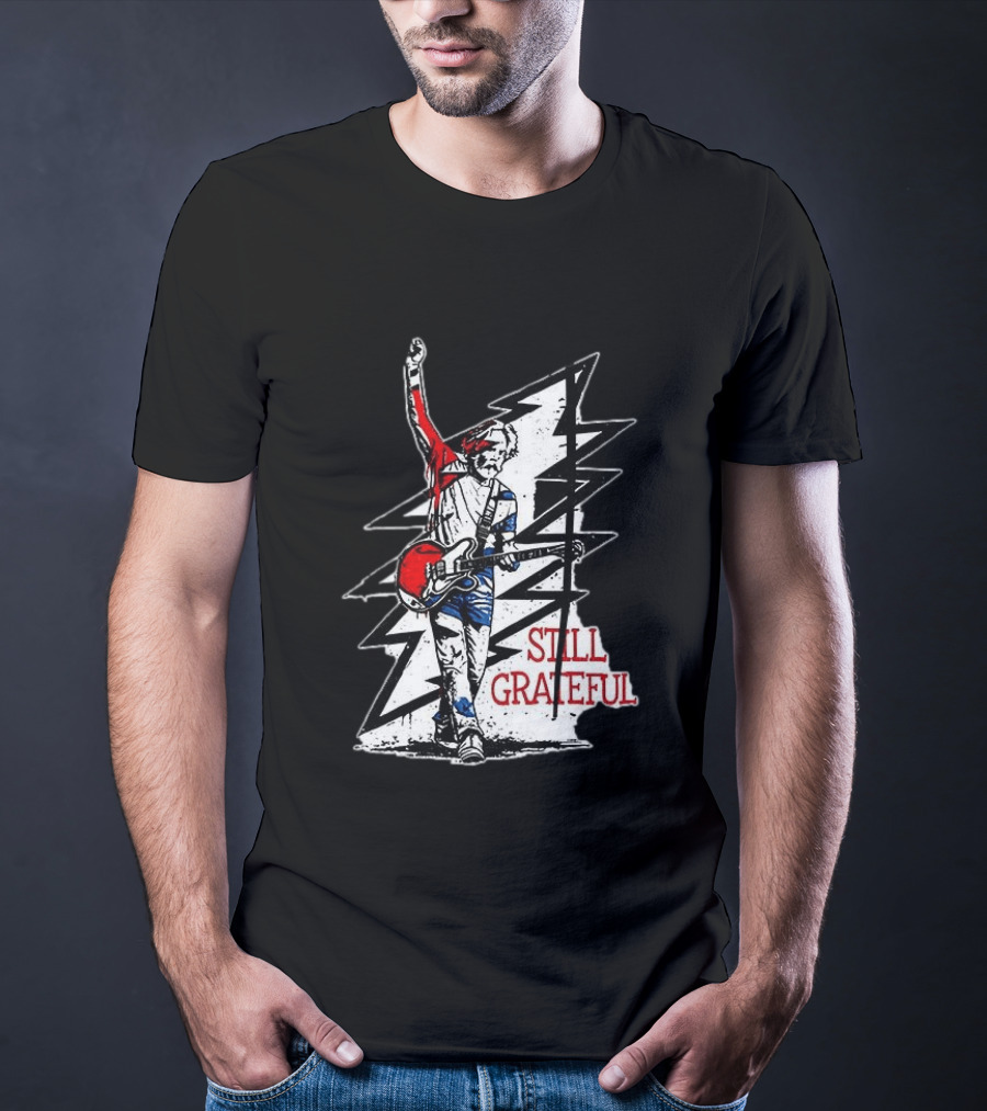 Bob Weir Still Grateful Lightning Bolt Guitar T-Shirt