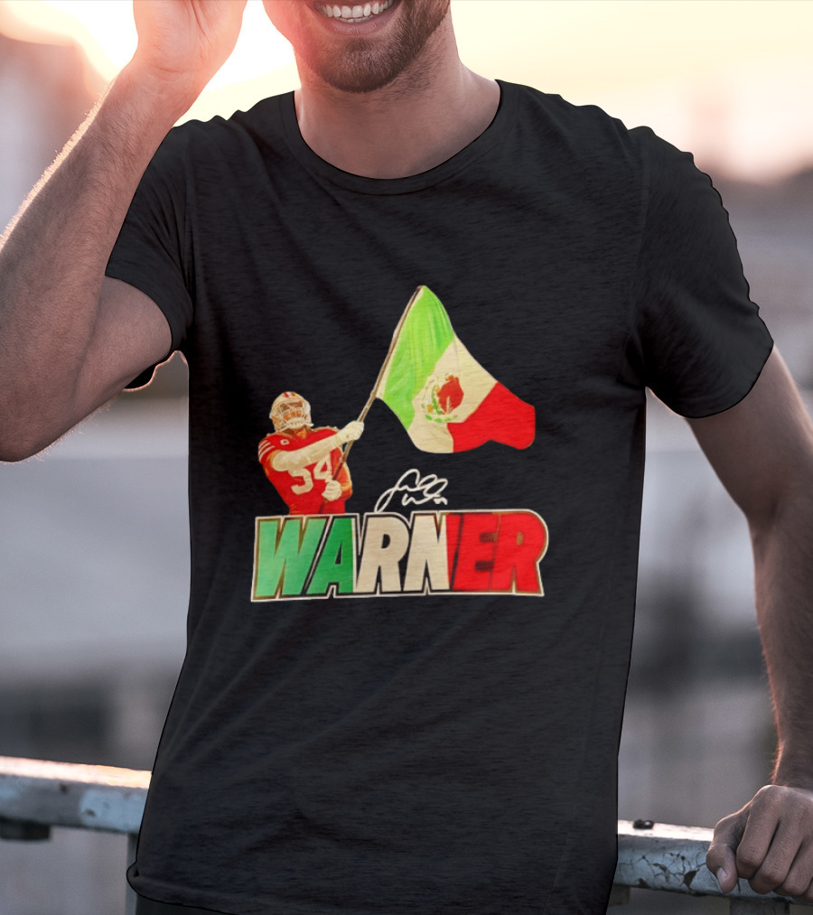 Fred Warner Mexico Flag San Francisco 49ers Player Celebration T-Shirt