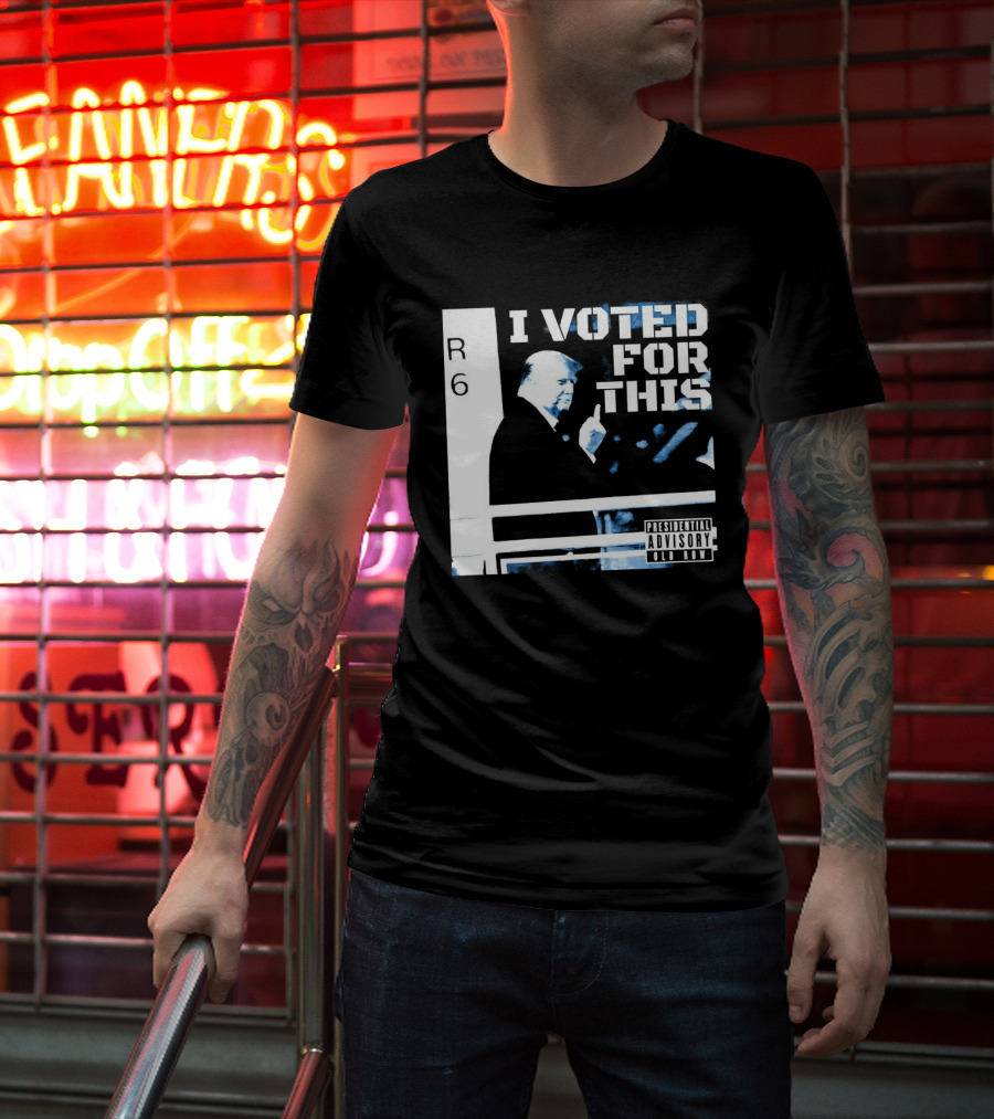 I Voted For This Trump Middle Finger T-Shirt