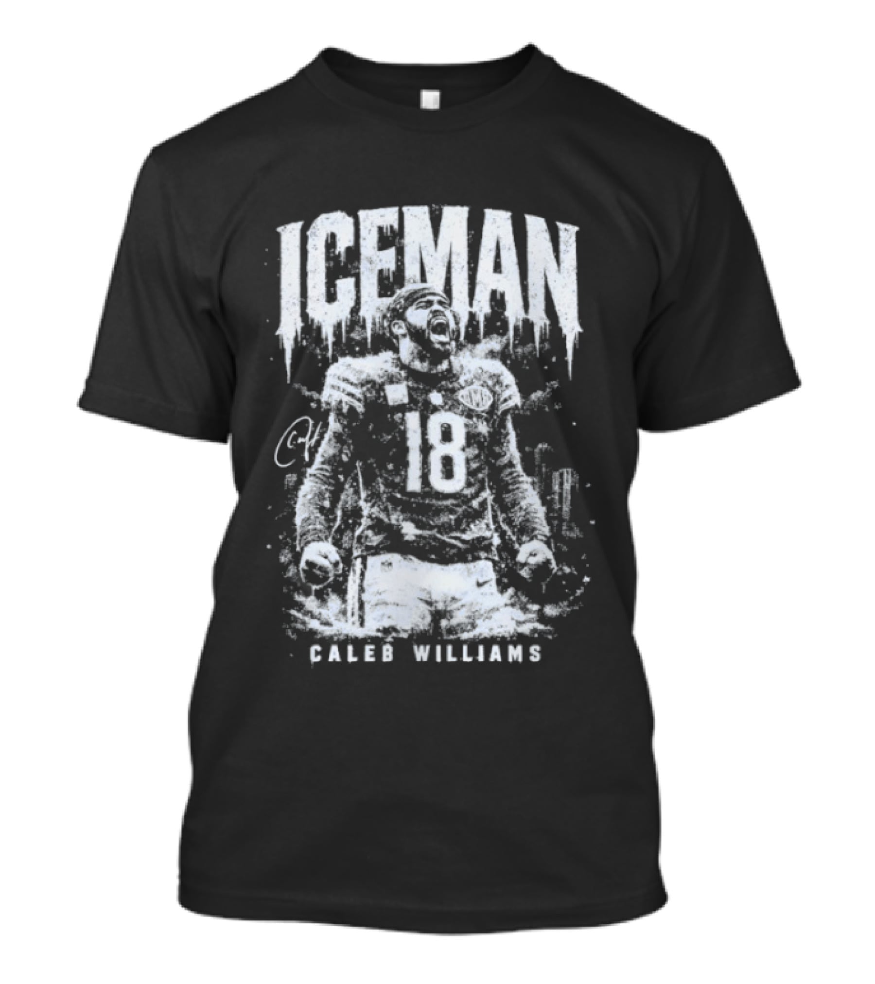 Iceman Caleb Williams 18 Chicago Bears Football T-Shirt