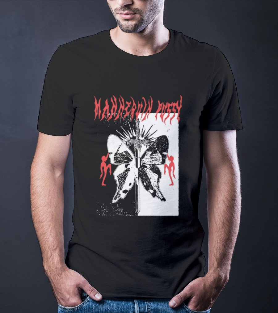 Mannequin Pussy Butterfly Gothic Aesthetic With Dancing Figures T-Shirt