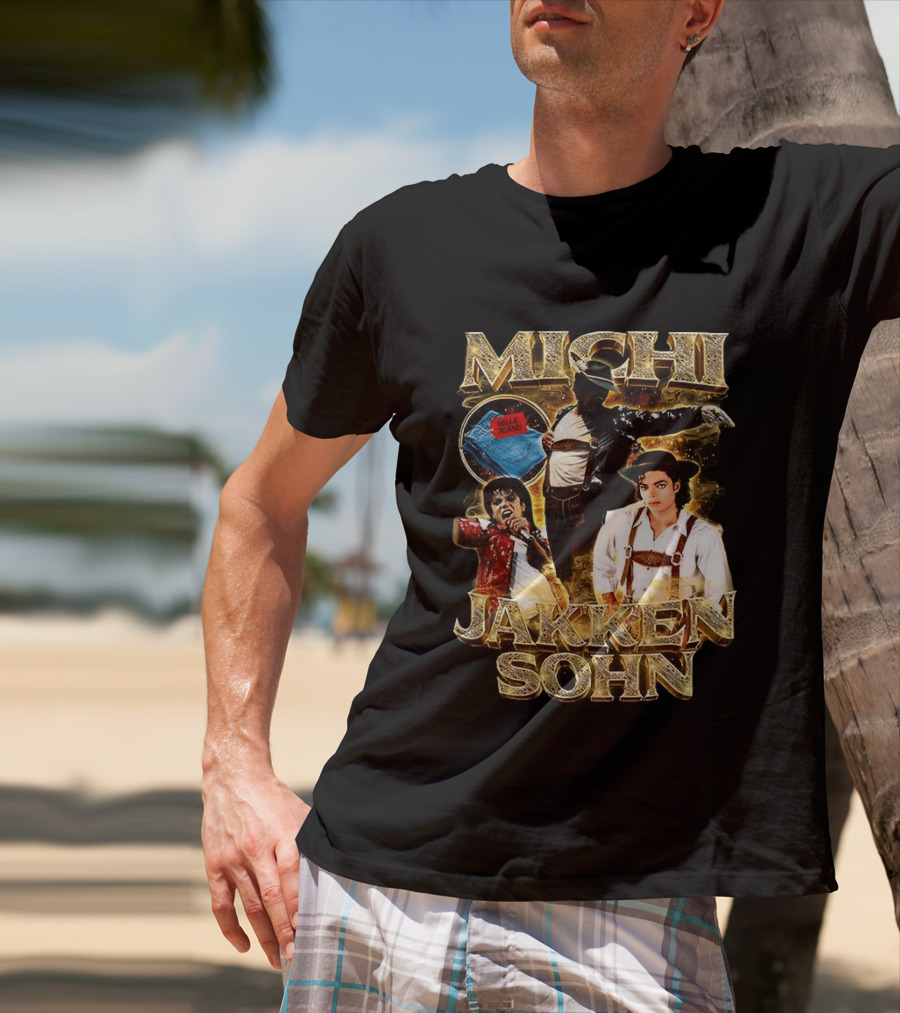 Michi Jakkensohn Billie Jeans Michael Parody Gold T-Shirt