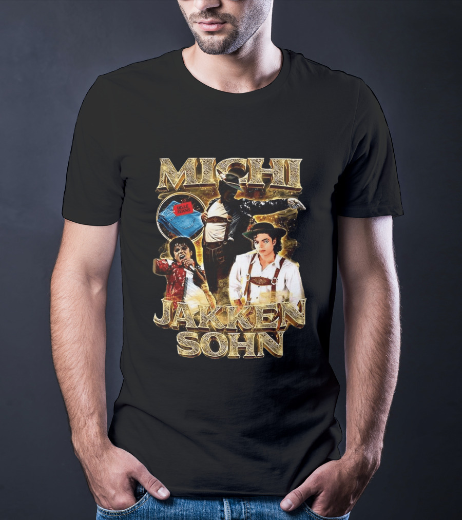 Michi Jakkensohn Billie Jeans Michael Parody Gold T-Shirt