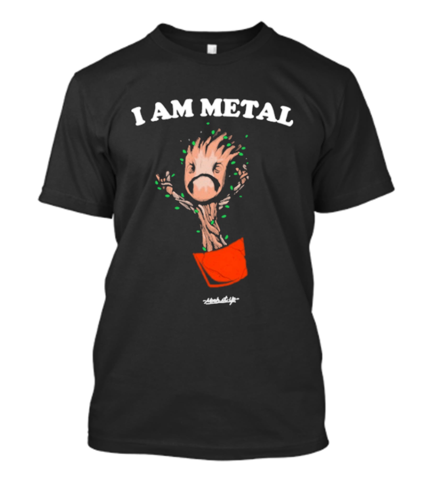 I Am Metal Mosh It Up Dancing Potted T-Shirt
