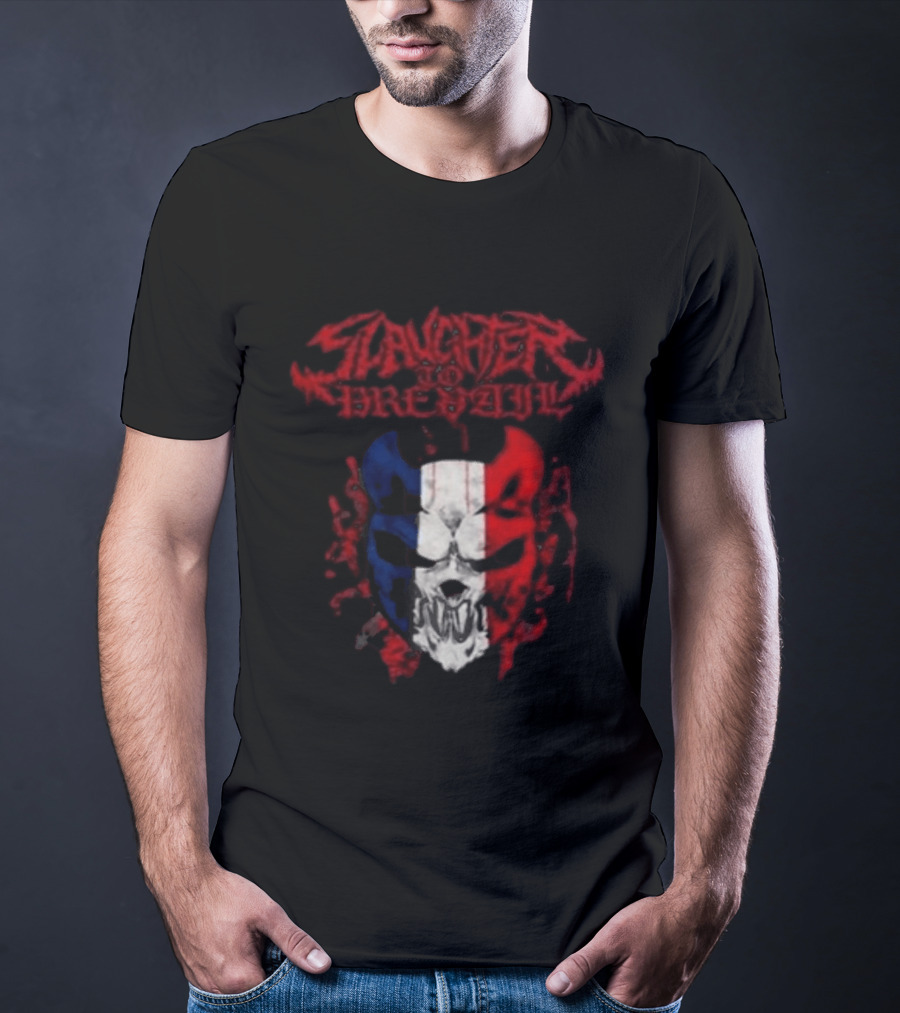 Slaughter To Prevail Mask Paris Pop Up Bataclan France 12 January 2026 Grizzly Winter Tour T-Shirt