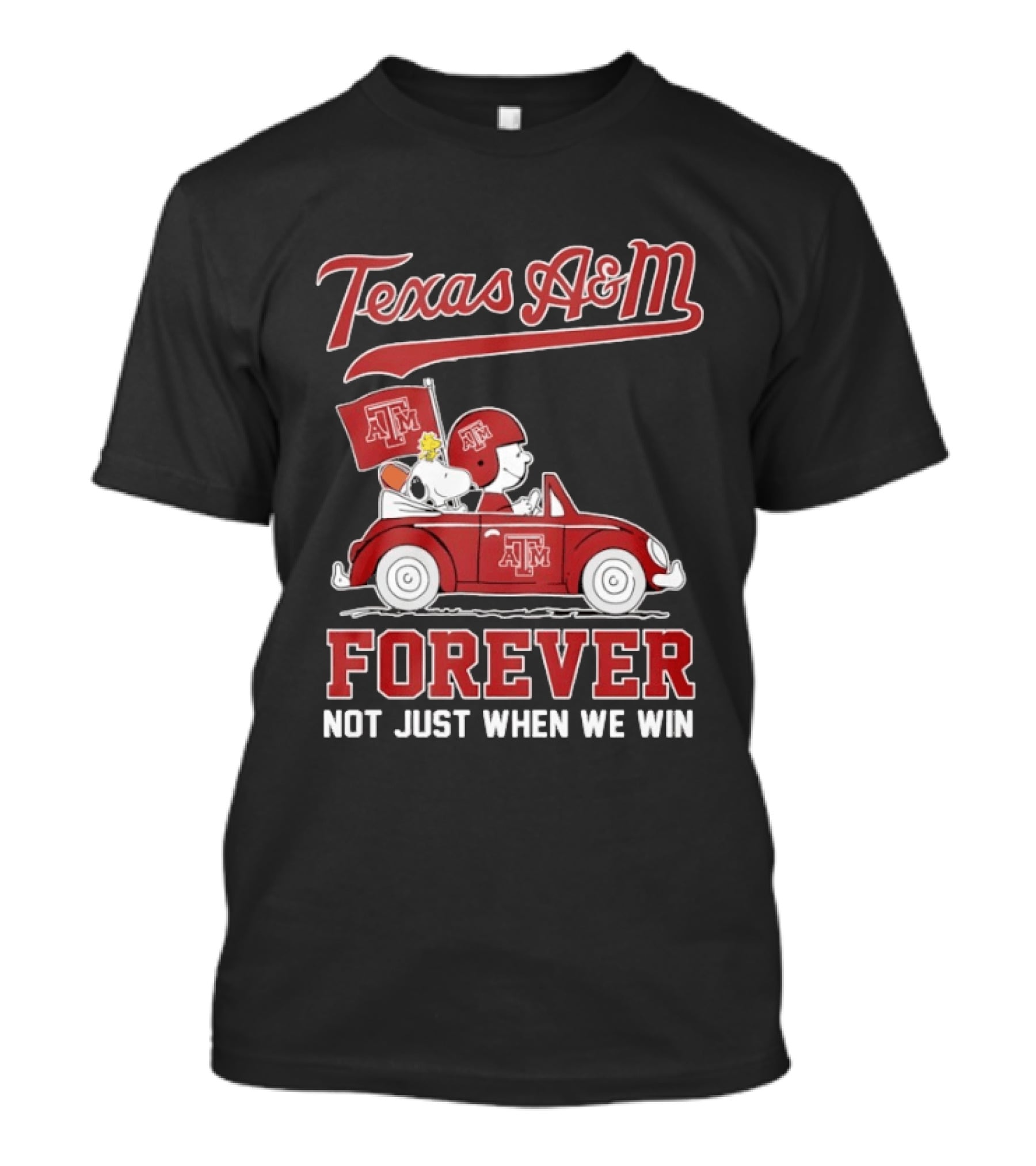 Texas A&M Snoopy And Charlie Brown Forever Not Just When We Win T-Shirt