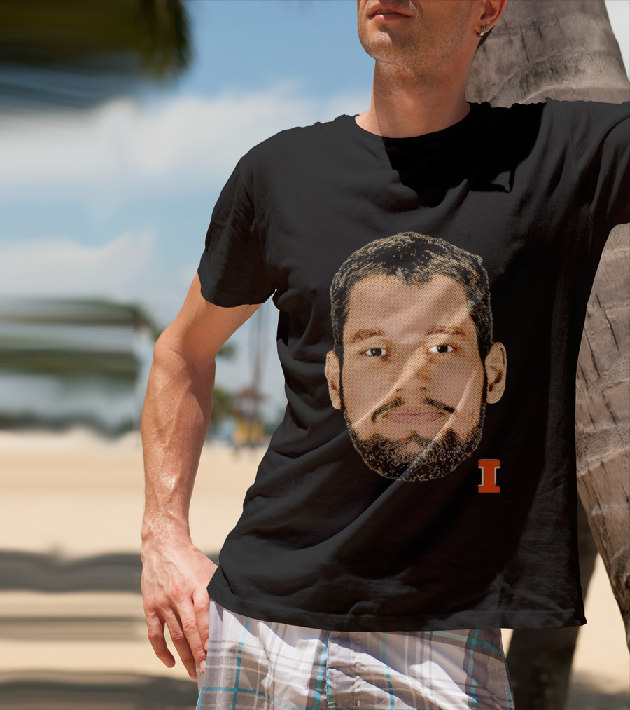 Tomislav Ivisic Illinois Fighting Illini Big Head I T-Shirt