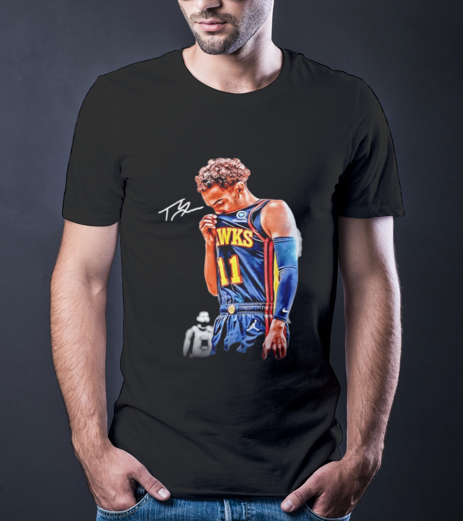 Trae Young Hawks 11 Signature Basketball Jersey 2026 T-Shirt