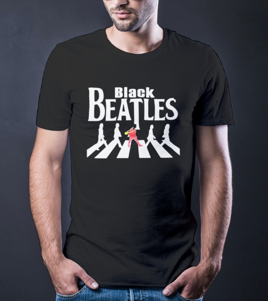 Black Beatles Abbey Road Street T-Shirt