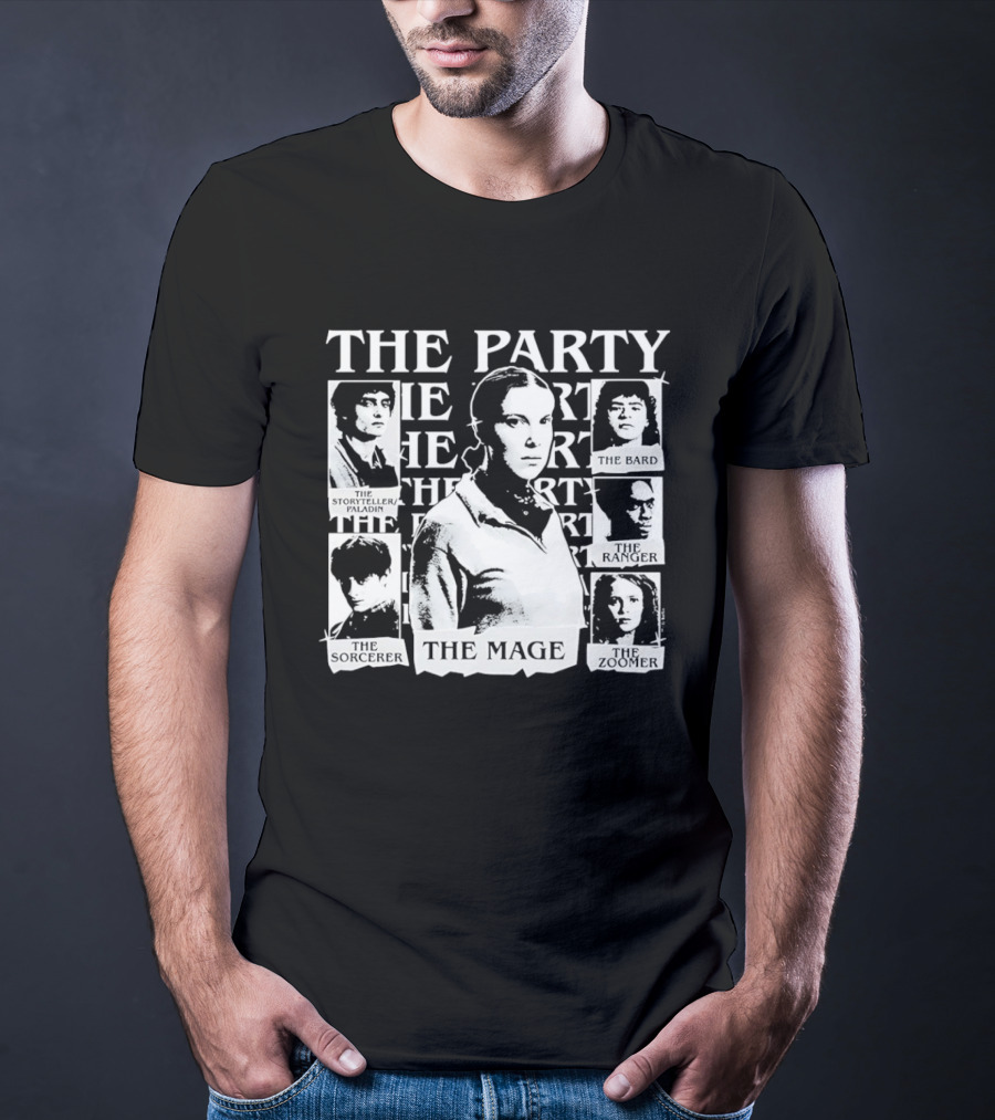 The Party The Rogue The Sorceress The Bard The Warrior The Healer The Mage T-Shirt