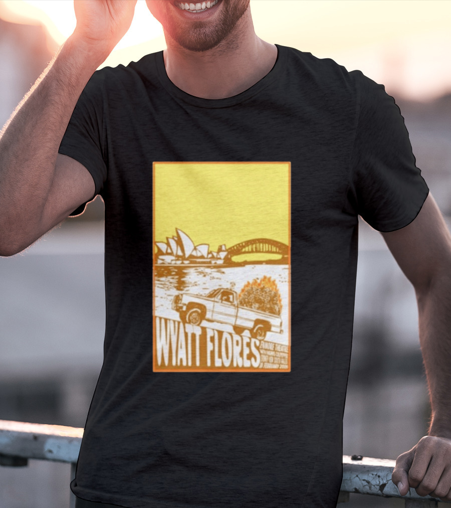 Wyatt Flores Sydney Opera House February 18 2026 Retro Truck Art New South Wales T-Shirt