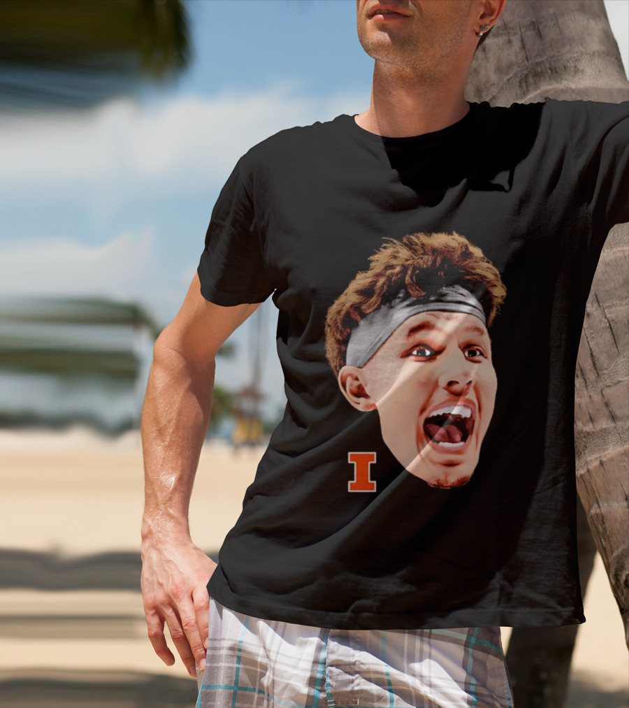 Zvonimir Ivisic Illinois Fighting Illini Big Head Caricature I T-Shirt