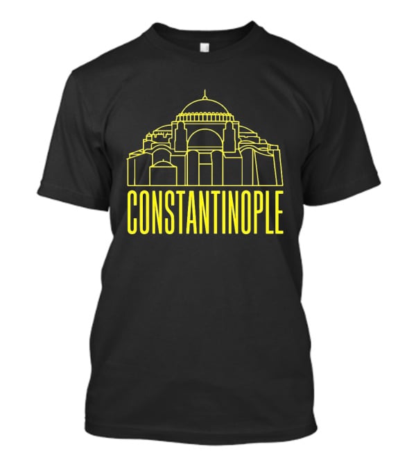 Constantinople Hagia Sofia Ancient Architecture Line T-Shirt