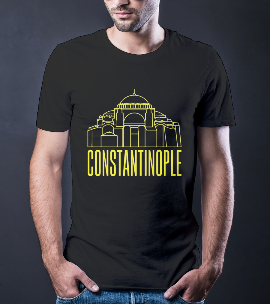 Constantinople Hagia Sofia Ancient Architecture Line T-Shirt