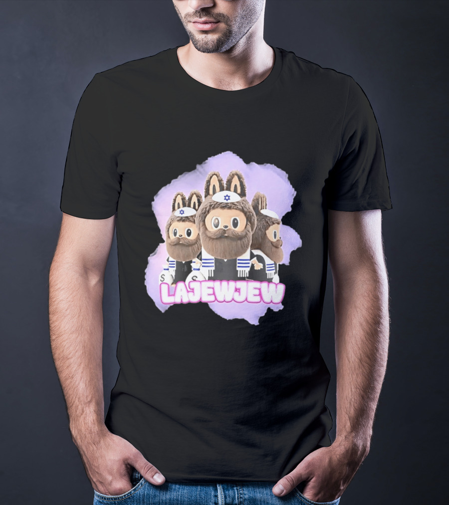 Lajewjew Labubu Jewish Rabbi Kippah Star Of David Characters T-Shirt