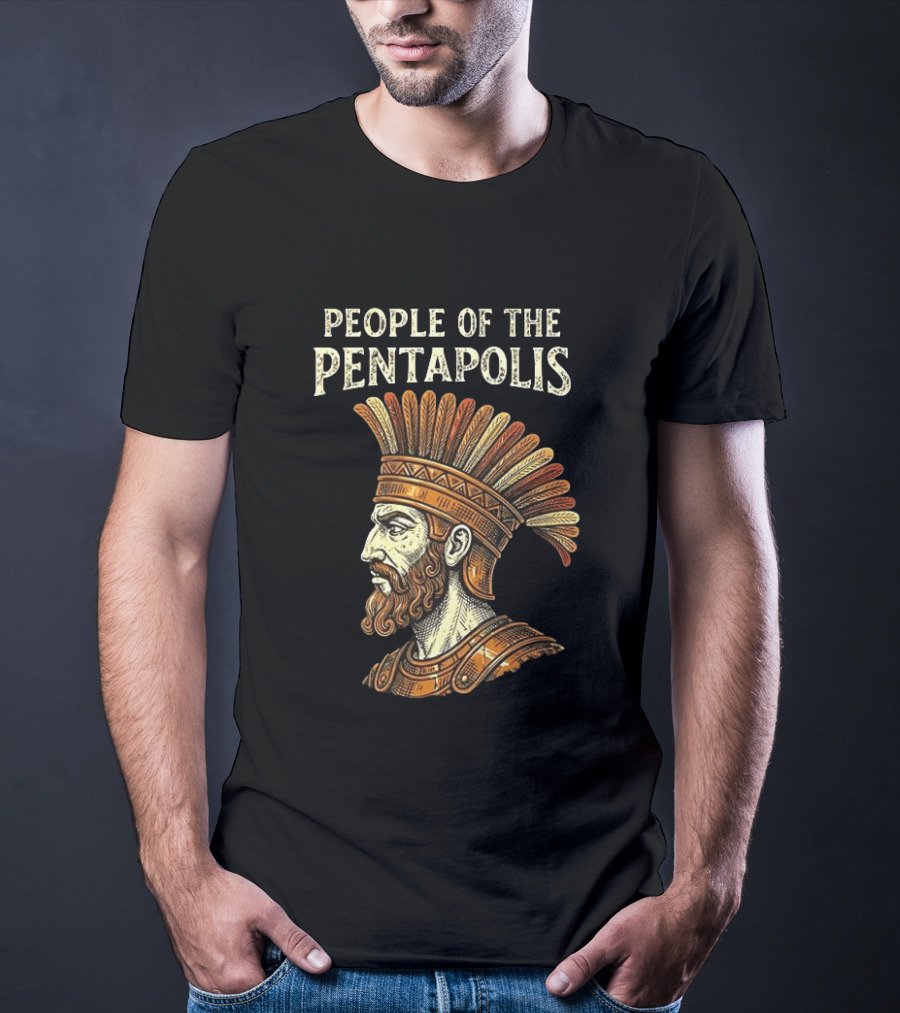 People Of The Pentapolis Ancient Philistine Warrior Bust T-Shirt