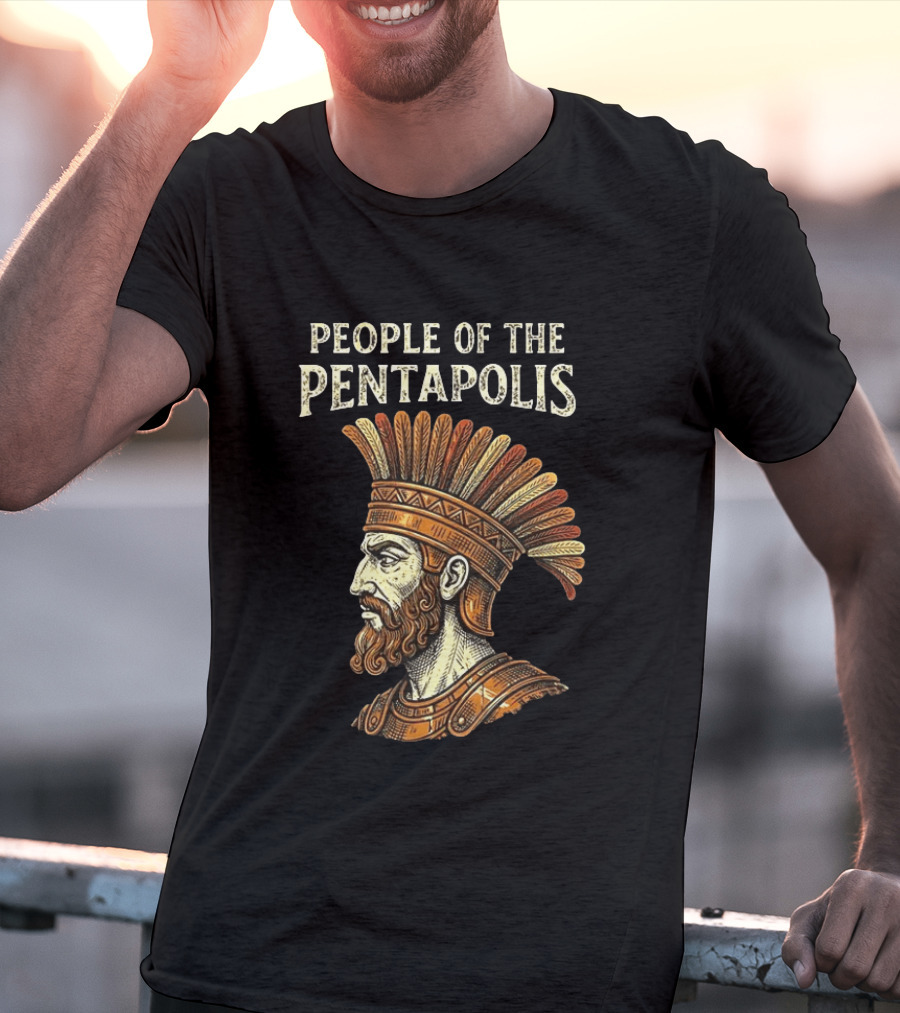 People Of The Pentapolis Ancient Philistine Warrior Bust T-Shirt