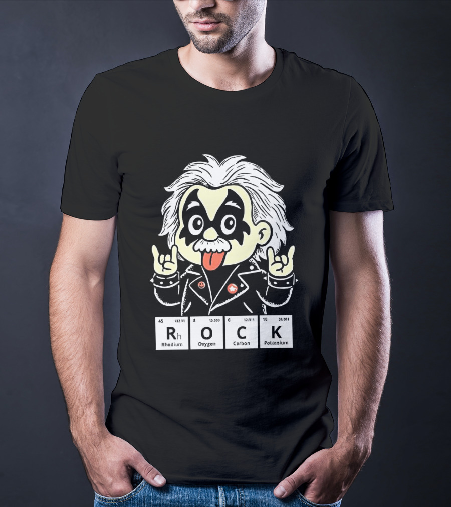 Rock Science Albert Einstein Kiss Makeup Tongue Out T-Shirt