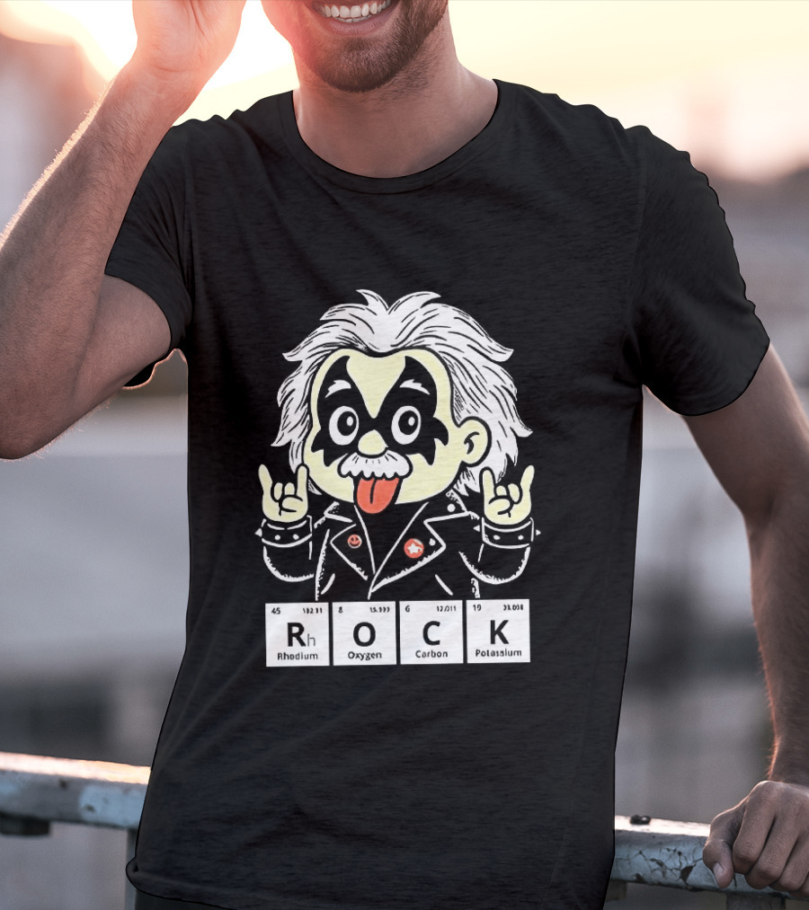 Rock Science Albert Einstein Kiss Makeup Tongue Out T-Shirt