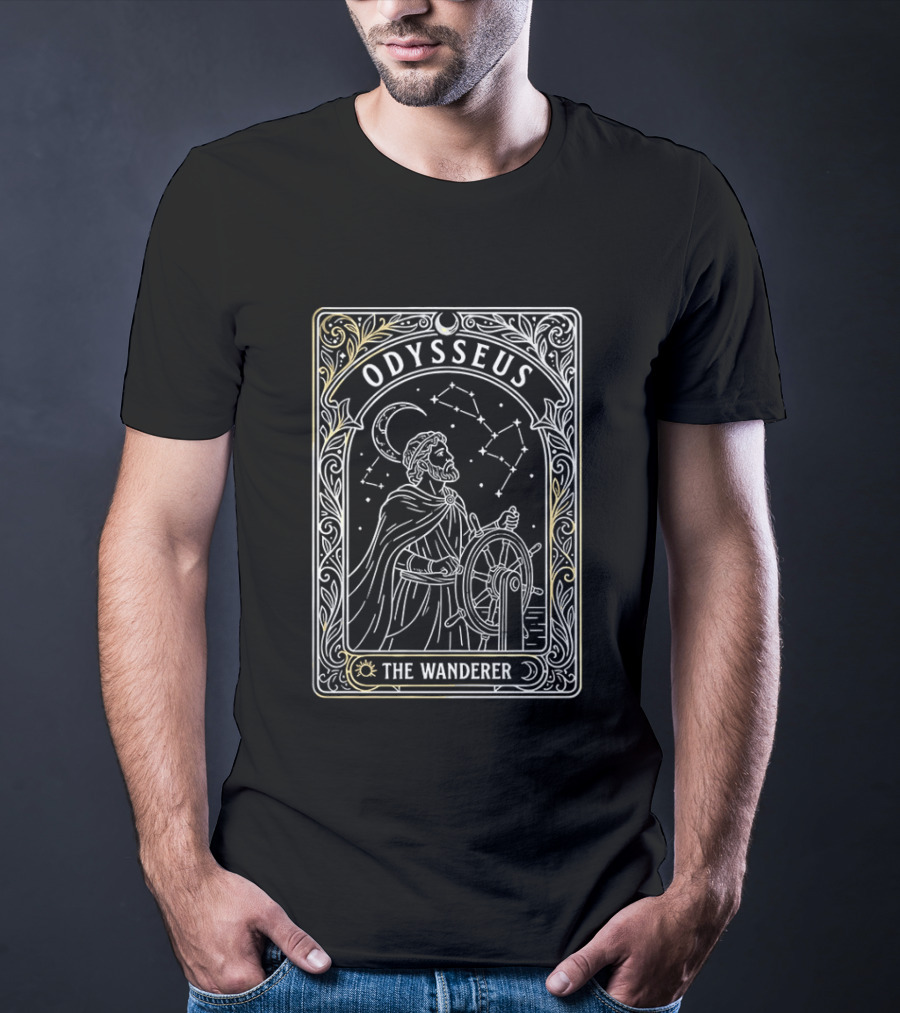 Odysseus The Wanderer Tarot Card Greek Mythology Constellation T-Shirt