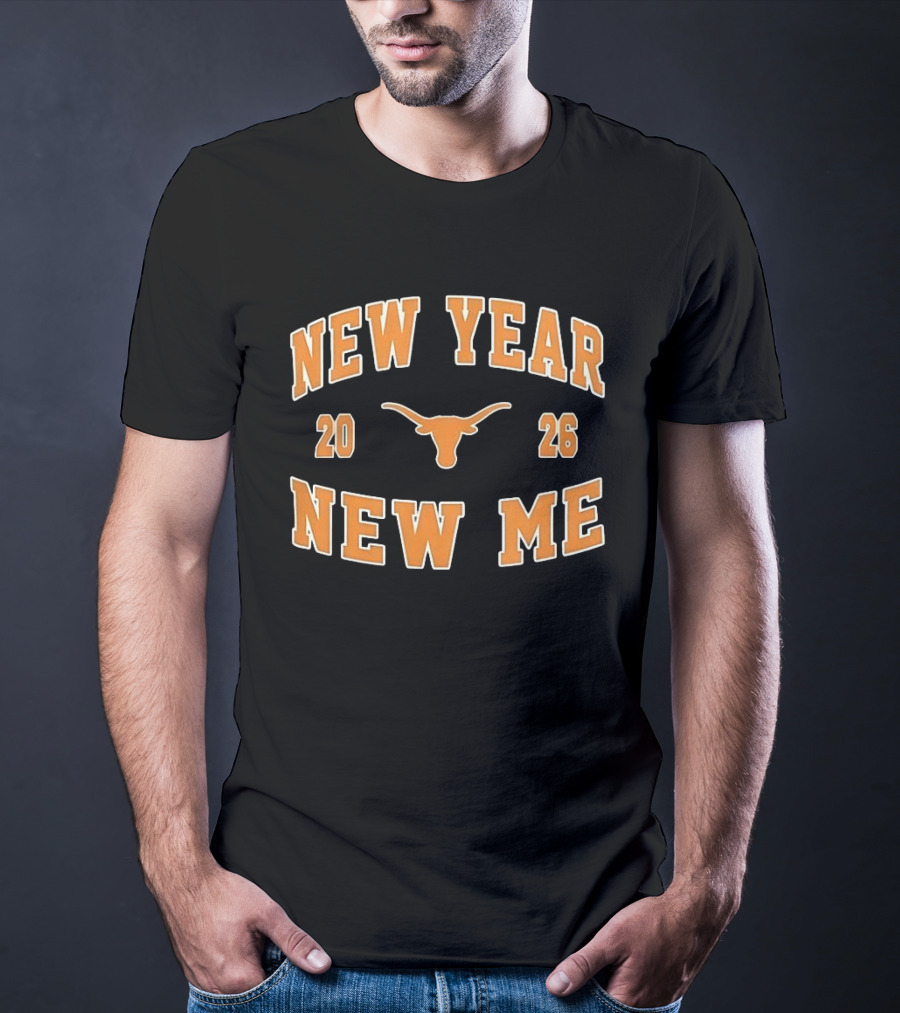 Texas Longhorns New Year New Me 2026 Football T-Shirt