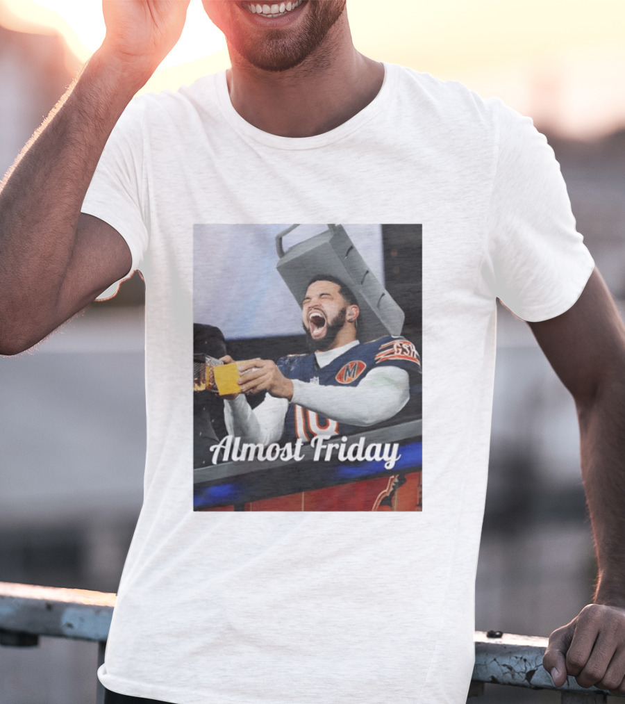 Almost Friday Cheese Grater Chicago Football Game Day Humor T-Shirt