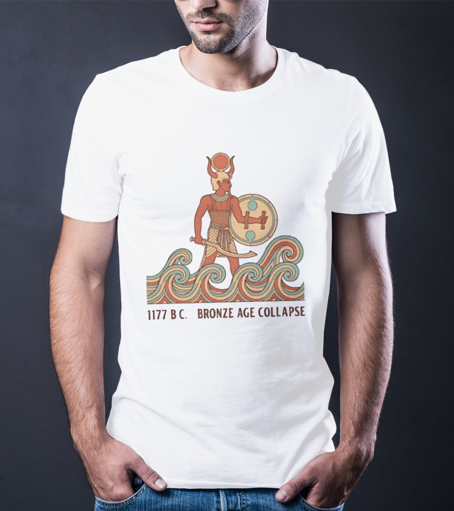 1177 BC Bronze Age Collapse Sea People Ancient Mediterranean Warrior T-Shirt