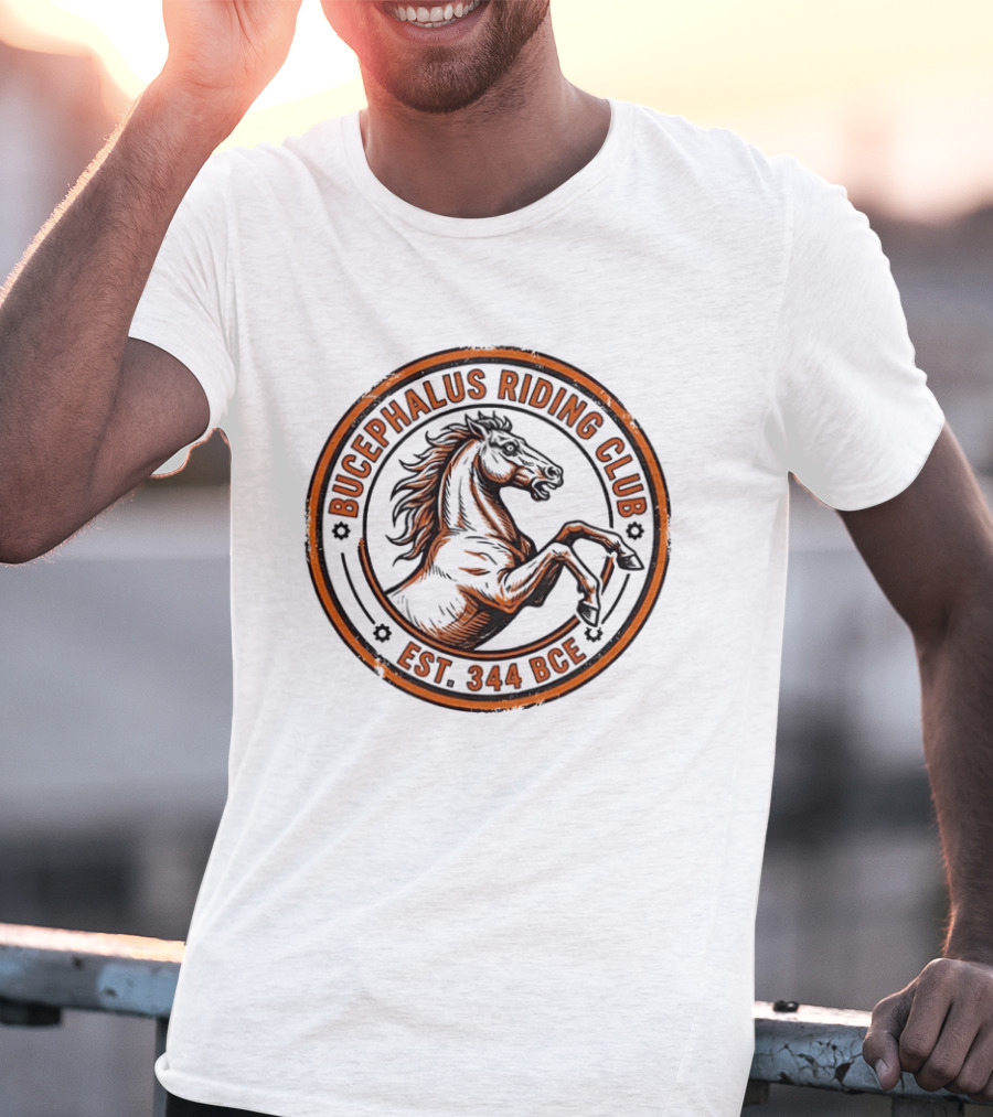 Bucephalus Riding Club Est 344 BCE Vintage Horse T-Shirt