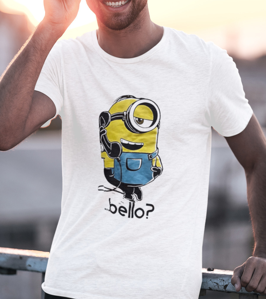 Despicable Me Minions Bello Yellow Character With Blue Overalls T-Shirt