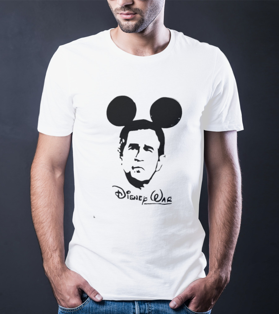 Disney War U.S. President George W. Bush Mickey Mouse Ears T-Shirt