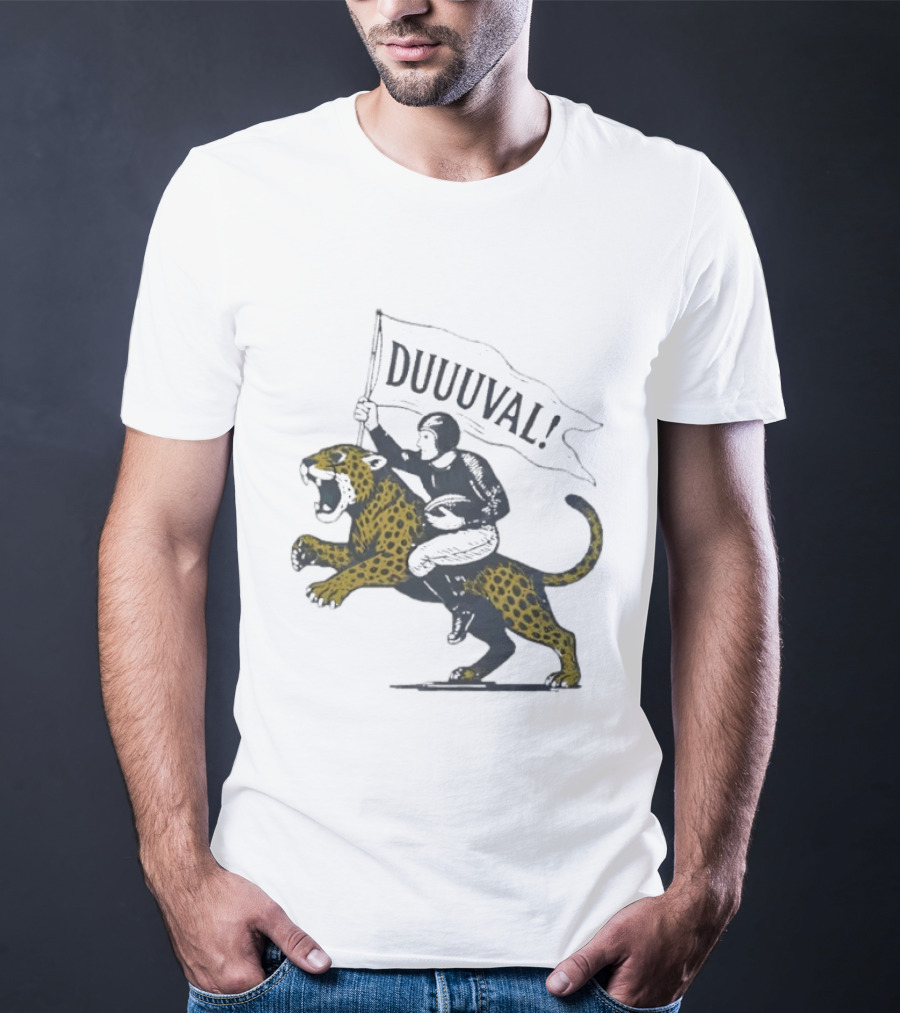 Duuuval Football Jaguar Rider Jacksonville T-Shirt